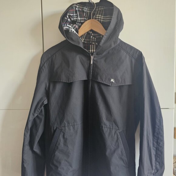 BURBERRY LONDON BLACK LABEL Men's Nylon  Hoodie - Picture 2 of 15